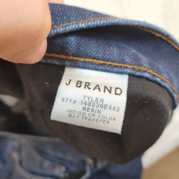 J Brand Tyler Jeans Mens 36x33 Slim Fit Resin Indigo Blue Denim - Picture 13 of 14